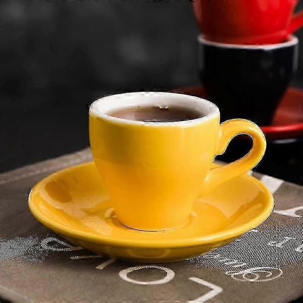 Macaron Espresso Sort Italiensk Kaffekop