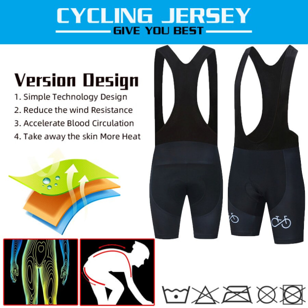 2022 Nytt sykkelsett sykkeluniform sommersykkeltrøyesett landeveissykkeldrakter MTB sykkelklær Pustende sykkelklær Ivory Asian Size -L