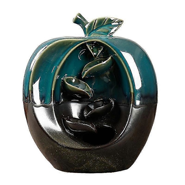 Æble Frugt Keramik Tilbageflydende Kegle Røgelse Censer Brændere Hjem Håndværk Ornament