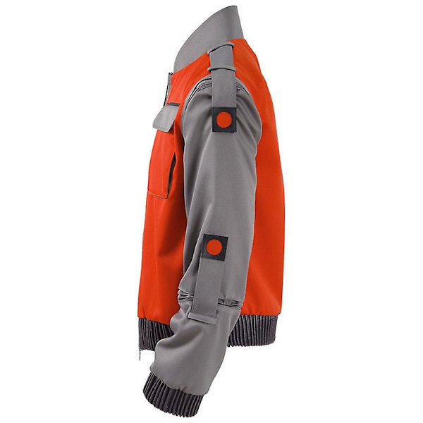 Cosdaddy-elokuva Takaisin tulevaisuuteen Cosplay Marty Mcfly Oranssi punainen takki aikuisten miesten Halloween-karnevaaliasu Orange XXL