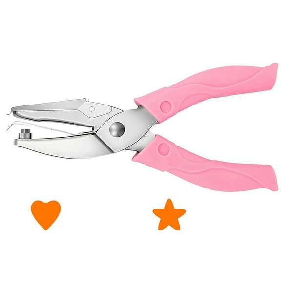 2-pack Handhållen Håltång Set, Enkel Håltång, Hjärthåltång