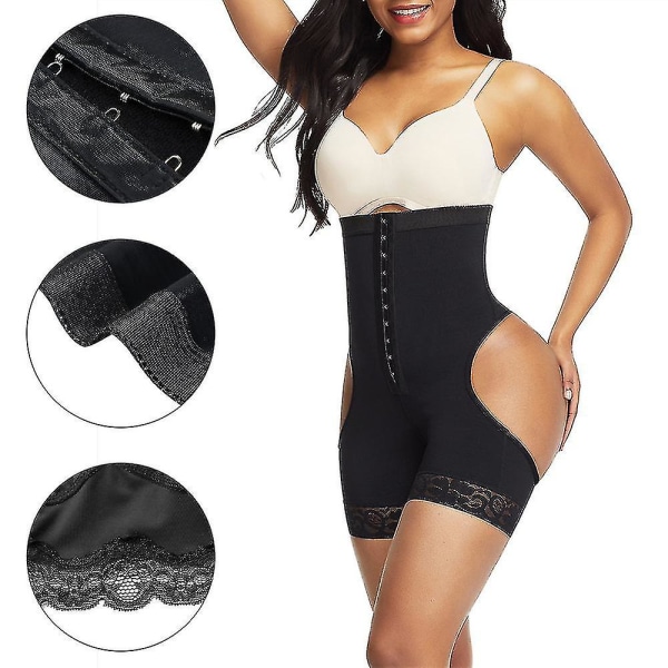 Kvinder Butt Lifter Shaper Trusser Tummy Control Slankende Højtaljede Shorts Shapewear 2XL