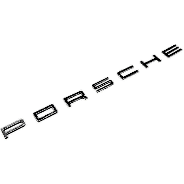 Gloss Sort Porsche Bogstaver Bagklap Badge Emblem Til 911 Carrera Cayenne Turbo Gt3 fg2025031702902