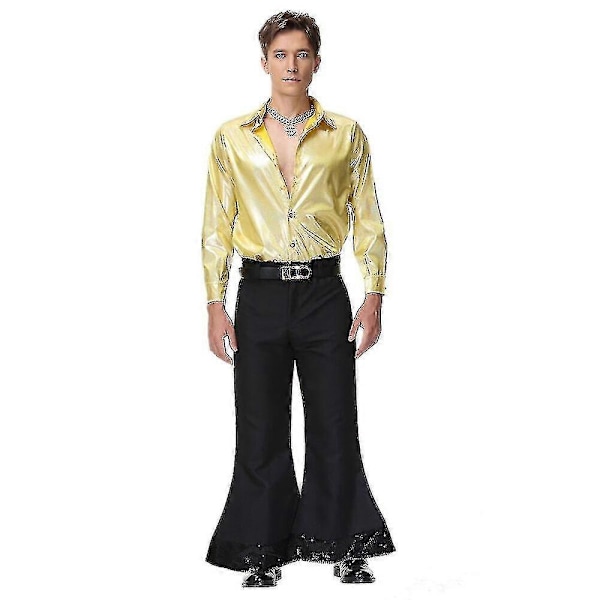 Halloween Karnevaali Juhlat Aikuisten Vintage 70-luvun 80-luvun Hippipariskuntien Cosplay Puku Musiikkifestivaali Retro Disco Naamiaisasu