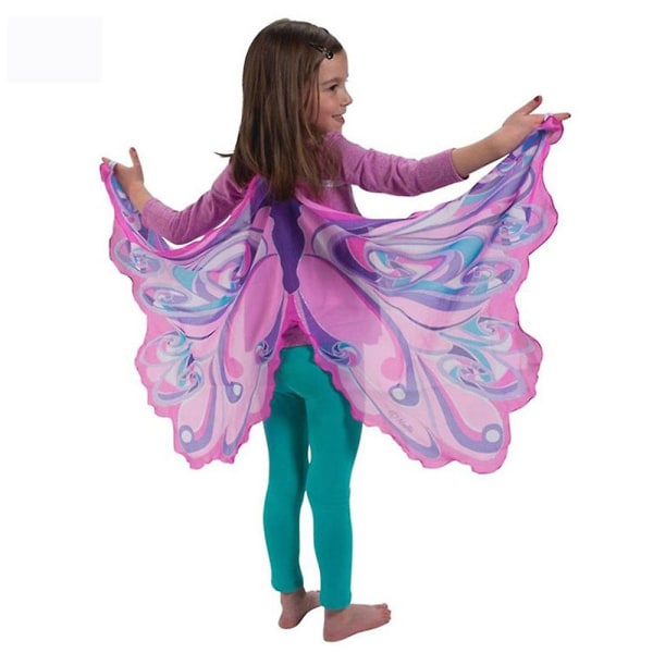Butterfly Wings Cosplay-kostyme for barn Fairy Wings Sjal Dansefestrekvisitter Gaver style 3