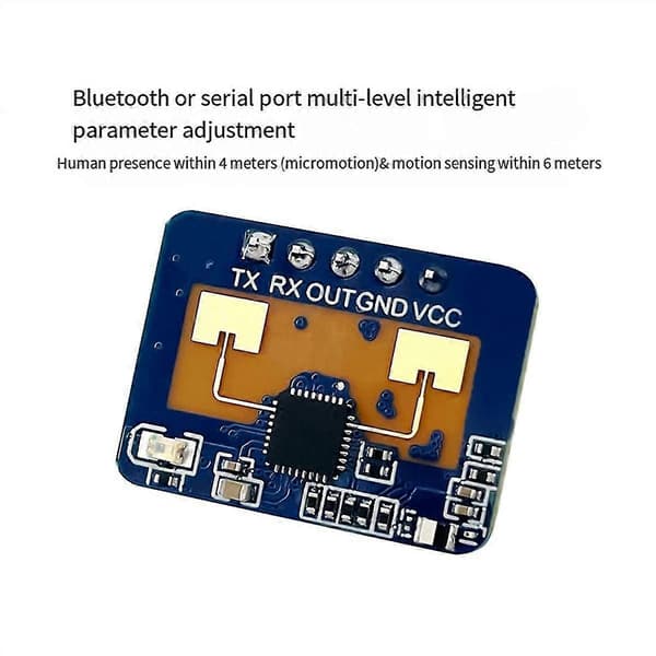 24G mmWave LD2410C Radar Sensor för mänsklig närvaro, rörelsedetekteringsmodul