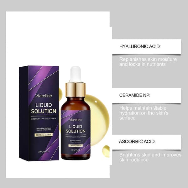 Oppstrammende flytende løsningsserum, 30 ml balanserende hudessens 1PCS