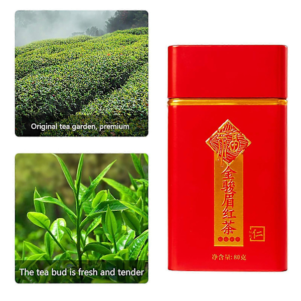 Wuyi Mountain Specialitet Jinjunmei Sort Te med Metalæske Emballage Jin Jun Mei Sort Te Honning Smag