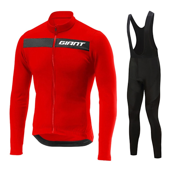 GIANT 2023 pitkähihainen pyöräilypaita set lappuhousut Ropa Ciclismo polkupyörän vaatteet MTB pyöräpaita Syksyn asu Miesten vaatteet Lavender 4XL