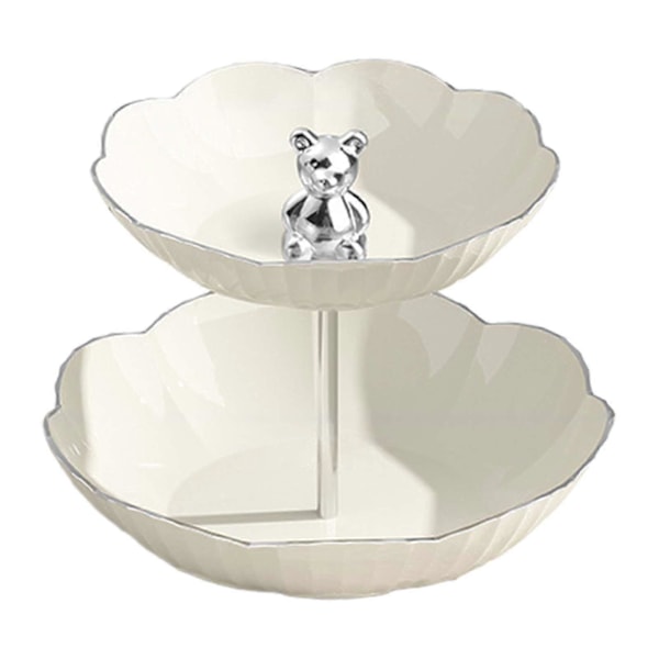Dessert Cupcake Stativ Frugtkurv Rund Aftagelig Luksus Frugt Serveringsholder Mad Rack Stativ til Frugter Hjem Eftermiddagste