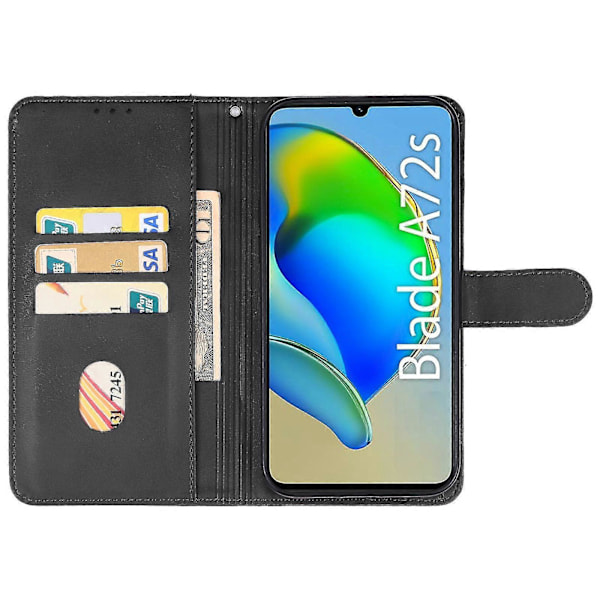 För ZTE Blade A72s Läder Telefonfodral