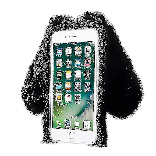 Kaninformet Varmt Pels TPU Mobiltelefonhus Til Iphone Se (2020)/se (2022)/8/7 4,7 Tommer - Hvid