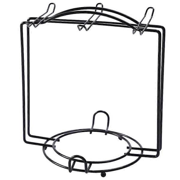 Rustfrit stål tekopper display stand anti-rust kopholder krusholder glaskop stativ te sort kaffe anti-rust belagt stativ sort