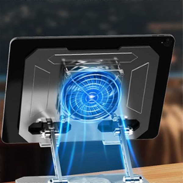 Multifunktionel Tablet Køleblæser Stand Desktop Foldbar Justerbar Højdeforøgende Stand Egnet til