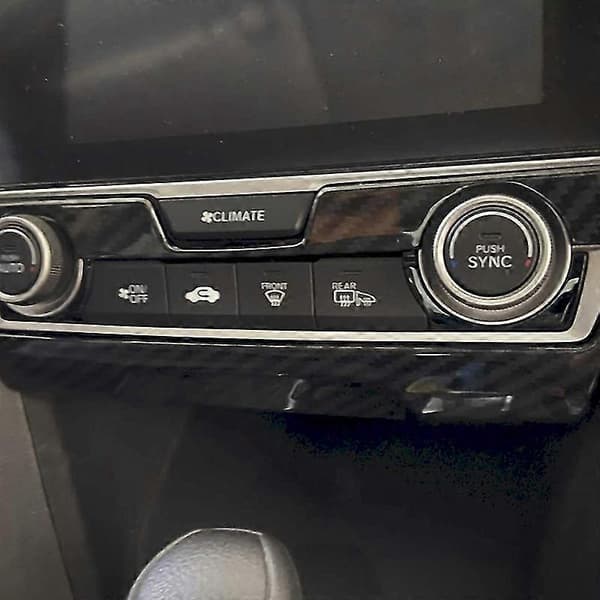 Midtkonsollpanel Trim ABS Karbonfiberstil Interiør Dekor Tilbehør for 10. Generasjon 2016-2020