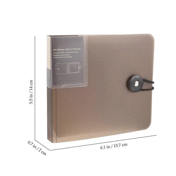 Cd Organizer Cd Opbevaringspose til hjemmebrug med 12 stk. disc-holder