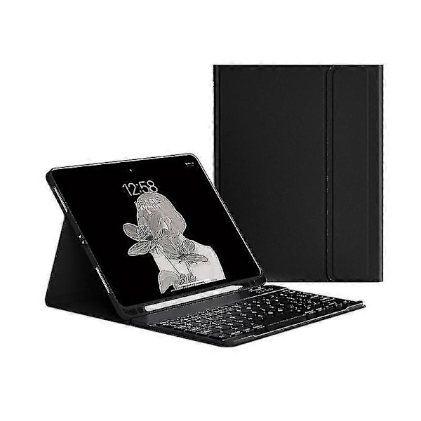 Fodral med tangentbord för iPad 9:e, 8:e, 7:e generationen 10,2 tum 2021, 2020, 2019