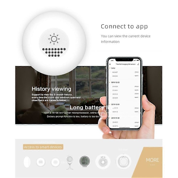 Tuya Zigbee Smart Lyssensor Lysstyrkesensor