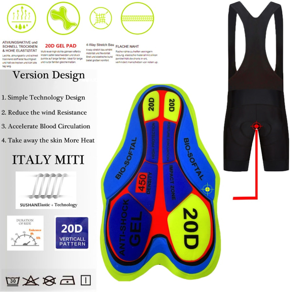 Sommer kortærmet cykeltrøjesæt Åndbar MTB Mountain Racing cykeltrøje smækshorts Mænd Cykeltøj FOX TELEYI Yellow L