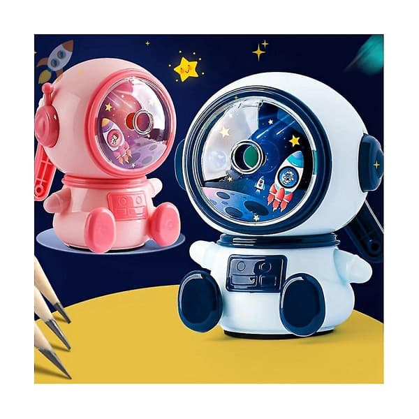 2 kpl Astronaut-piirtokynän teroitin, Automaattinen teroitin Astronaut-teroitin Teroitin Avaruus