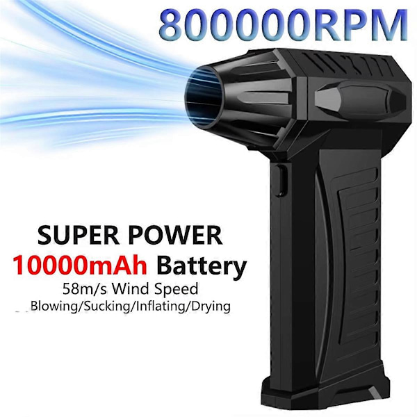 Super Voldsom Blæser 800000RPM Børsteløs Turbo Jet Blæser Tør