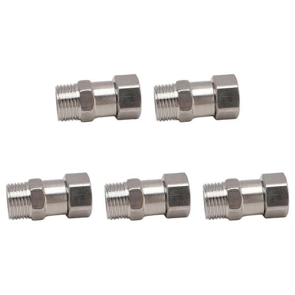 Rustfrit stål G1/2 hungevind rør adapter 5 stk til VVS vand gas montering
