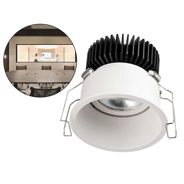 Innfelt downlight taklampe 30° vippevinkel spotlight hvit_5W_55mm