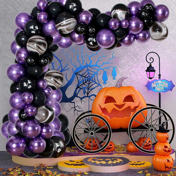Halloween Ballong Arch Set Bar KTV Party Dekoration Bakgrund Halloween Theme Set set 14