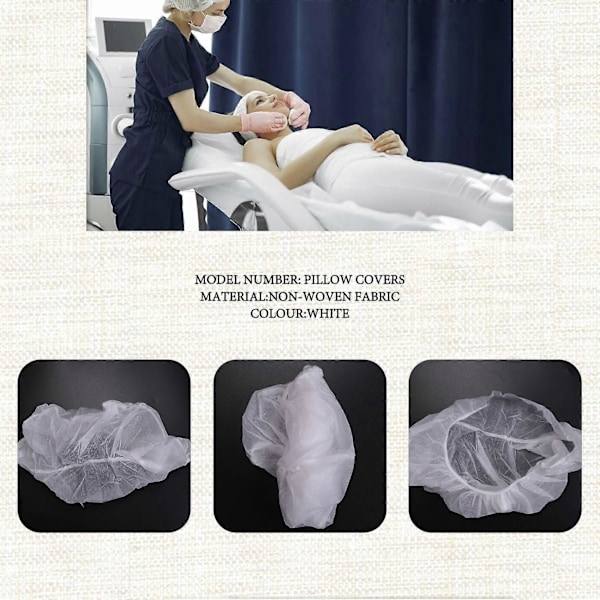 50 st U-formade Non-Woven Nackstöd Kudde Papper Skönhet Spa Salong Sängskydd Massage Ansikts Cra
