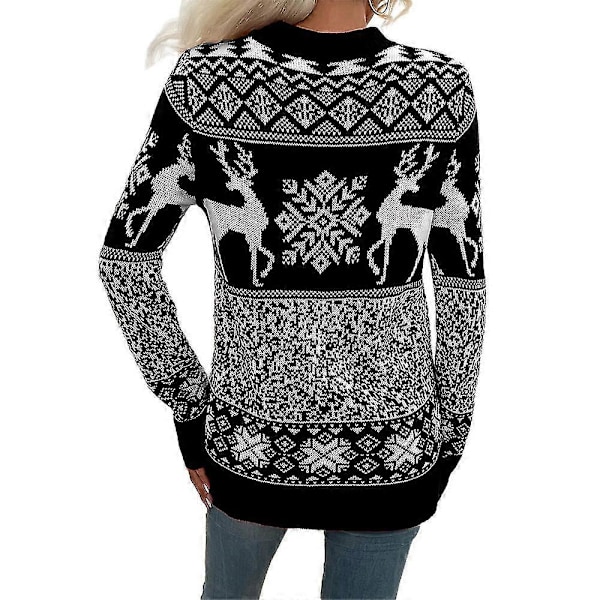 Skjorter & Toppe Dame Sweater Jul Langærmet Juletrøjer Rund Hals Jumpere No3174