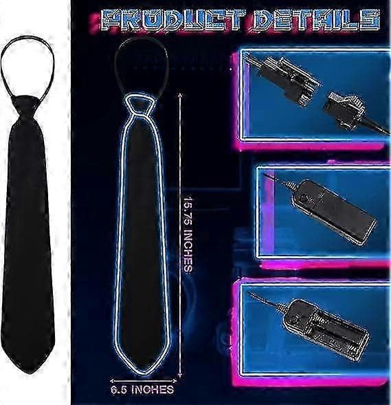 LED Slips Neon Slips Lysende Slips for Menn Gutter Nyhet Slips Kostyme
