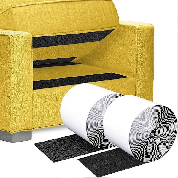 Kardborreband, 10 cm x 6 meter Självhäftande Fästband