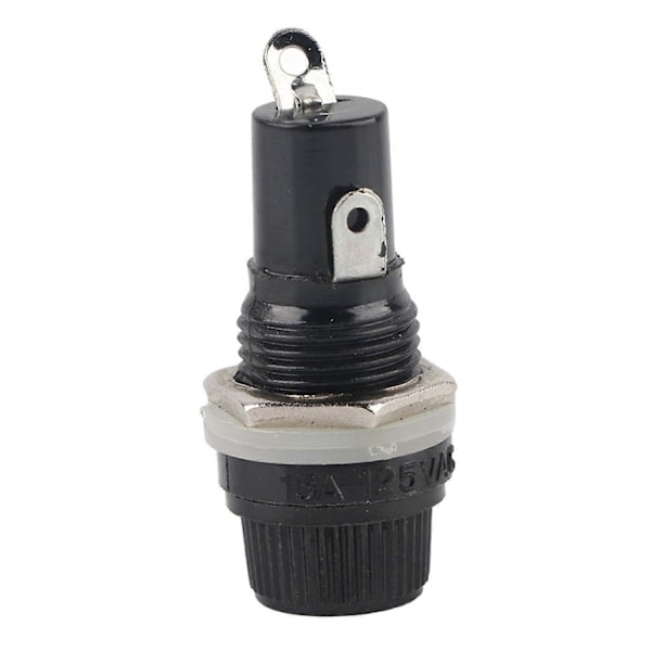 10 st Panelmonterad Skruvlock Säkringshållare för Radio Glasrörssäkringar 5 x 20mm