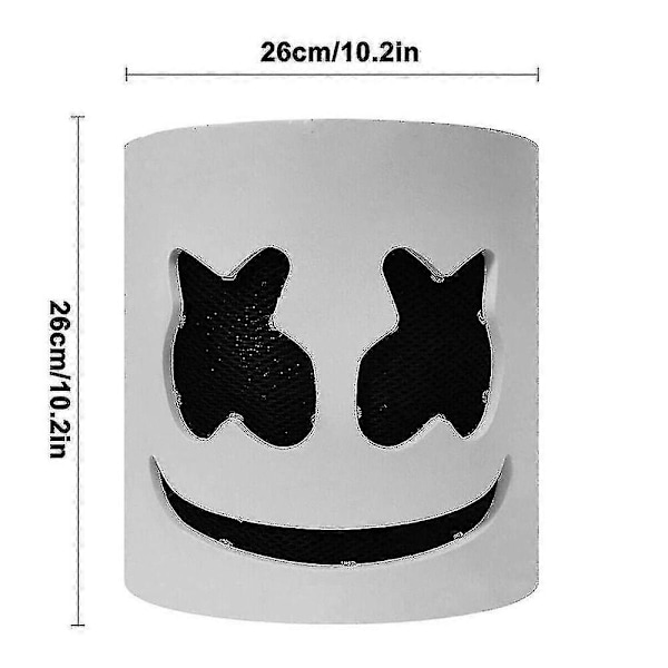 Mike Marshmello DJ Mask Halloween Cosplay Mask