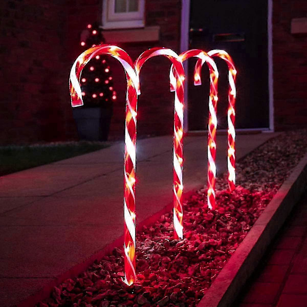Festlige Lys - Sett Med 4 - Lysende Juleknekkepynt - Elektrisk Drevne