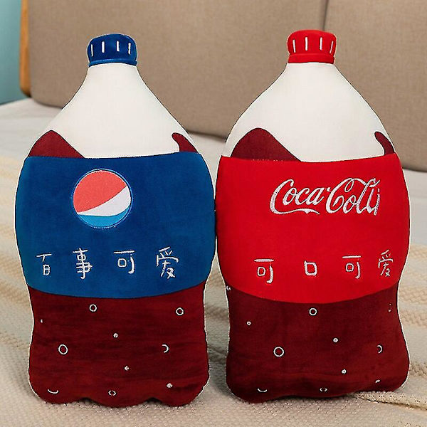 55 cm Simulaatio hiilihapotettu juoma Pehmo Tyyny Funny Sprite Coke Cola Fanta Soda Pehmeä täytetty sarjakuva nuken selkätyyny Paras lahja coca cola