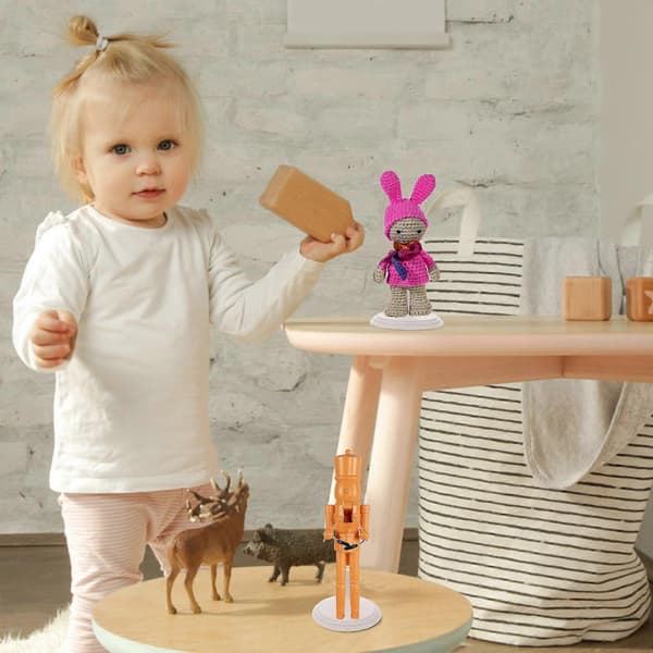 Dukkestativ Displayholder 3 stk for dekor Holdbare og multifunksjonelle holdere