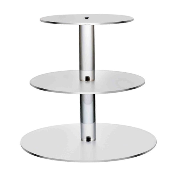 3/4/5/6 Vånings Tårtställ Transparent Glas Displaybricka Rack Dekorationsverktyg xi