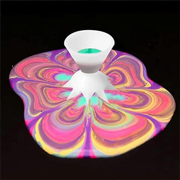 1/3/5 stk Mini Split Cups for malinghelling, gjenbrukbar Fluid Art Split Cup, 7-bens trakt Split Cup malingsutstyr