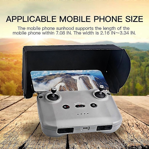 Vikbart Solskydd Telefon Solskydd Hållare Fodral Skydd För Mavic Air 2/ 2s/ Mini 2