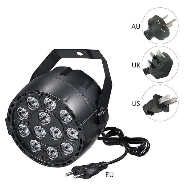AC90-240V 12 LED Par Valot 8 Kanavaa RGBW Värien Sekoitus Vaihevalaistus DMX Strobella & Ääniaktivoitu