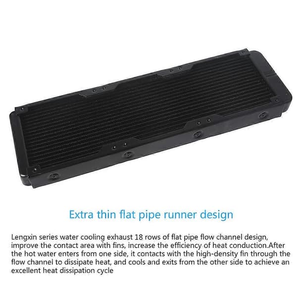 PC Vandvarmeveksler Computer Aluminium Varmeradiator Køleplade til Computer