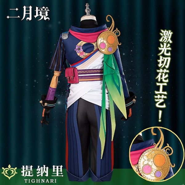 Genshin Impact Costume,genshin Impact Tighnari Cosplay Costume,game Character Cyno Cos Uniform Fancy Dress Clothes,genshin Impact Halloween Party Dress M