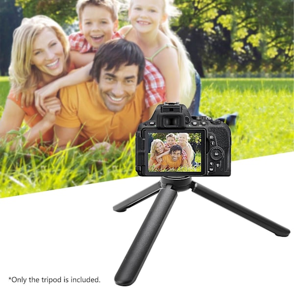 Lättviktigt Mini Bordsstativ Aluminiumlegering Tripod Stativ med 1/4 Tums Skruvnyckel för DSLR ILDC