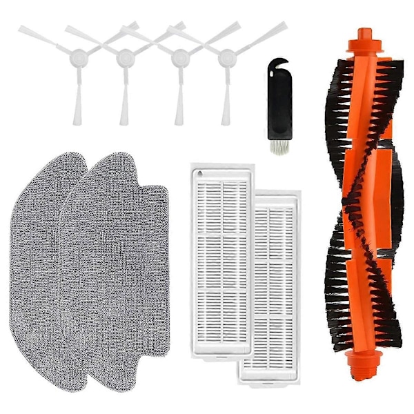 Reservedele til Mi Robot Vacuum XMSTJQR2S/Mop 2S/STYJ02YM Hoved Sidebørste Hepa Filter Moppeklud