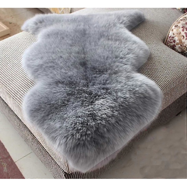 Fuskpälsmatta Fårskinnsmatta Löpare 2 X 3 Ft Mjuk Fluffig Fårskinn