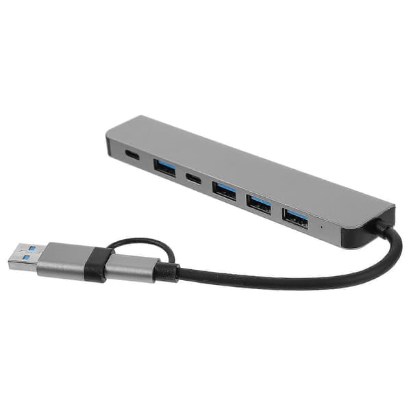 USB Hub Multiport USB-splitter USB-adapter Laptop Dator 7-i-1 USB-förlängare