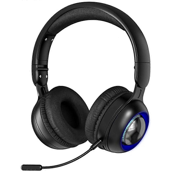 Peliheadset Kuulokkeet Bluetooth Surround Sound Stereo Langattomat Kuulokkeet USB Mikrofoni Värikäs Valo PC Kannettava Headset