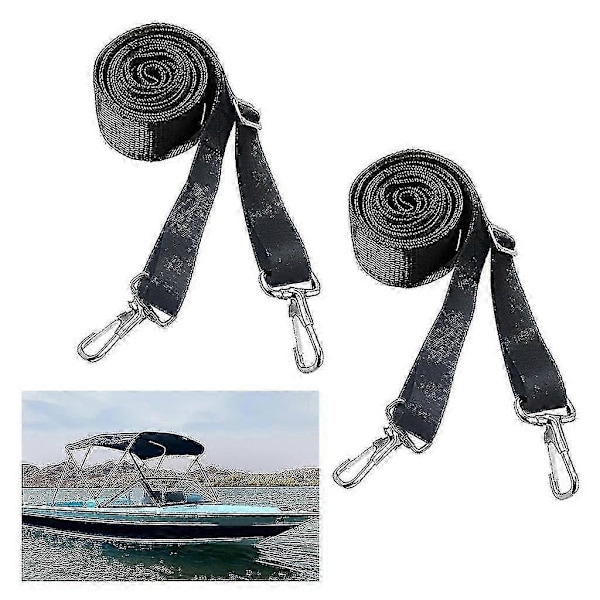 Marine Kaleche Stropper med Rustfrit Stål Snap Loop Bimini Top Hardware PK