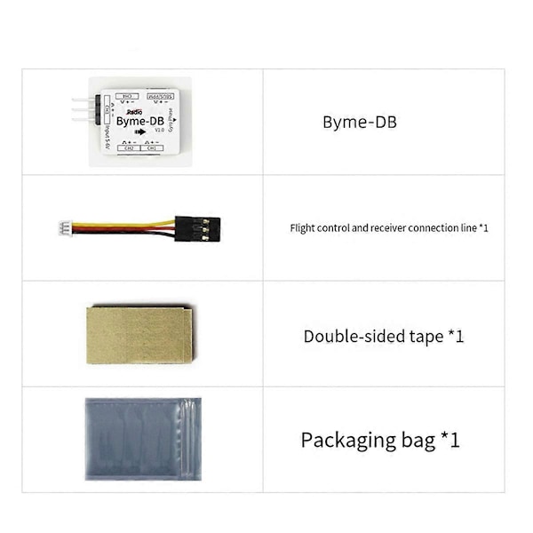 För Radiolink Byme-DB Flygkontroller Inbyggt Gyroskop för Delta Vinge Mini Fast Vinge Pappersplan